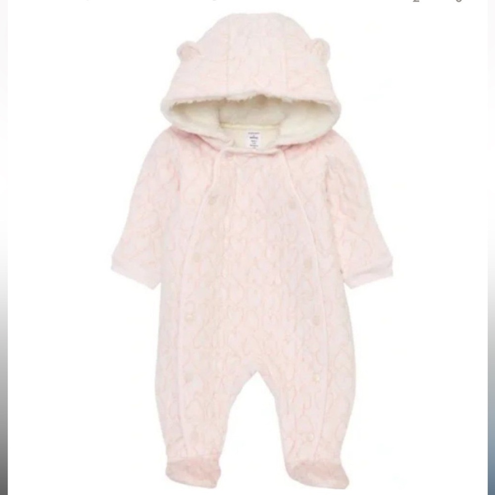 Nordstrom baby pink blunter snowsuit 6m